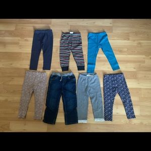 Hanna Andersson Girls Pants Leggings Lot Size 90